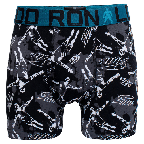 CR7 Trunks 2 Pack Boys Black Grey Mix – official CR7 underwear Europe mycr7.eu
