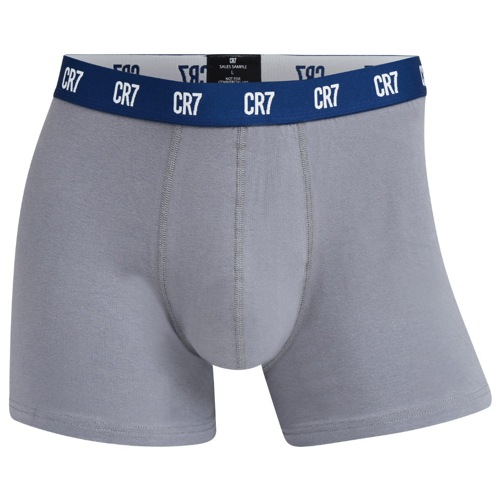 CR7 Trunks 3 Pack Men Multicolour Blue & White Waist Band – official CR7 underwear Europe mycr7.eu