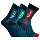 CR7 Socks 3 Pack Boys Fine Stripes Mix – official CR7 underwear Europe mycr7.eu