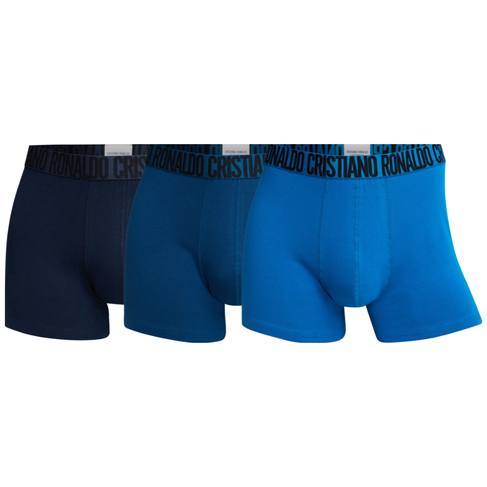 CR7 Trunks 3 Pack Men Blue Mix Uni – official CR7 underwear Europe mycr7.eu