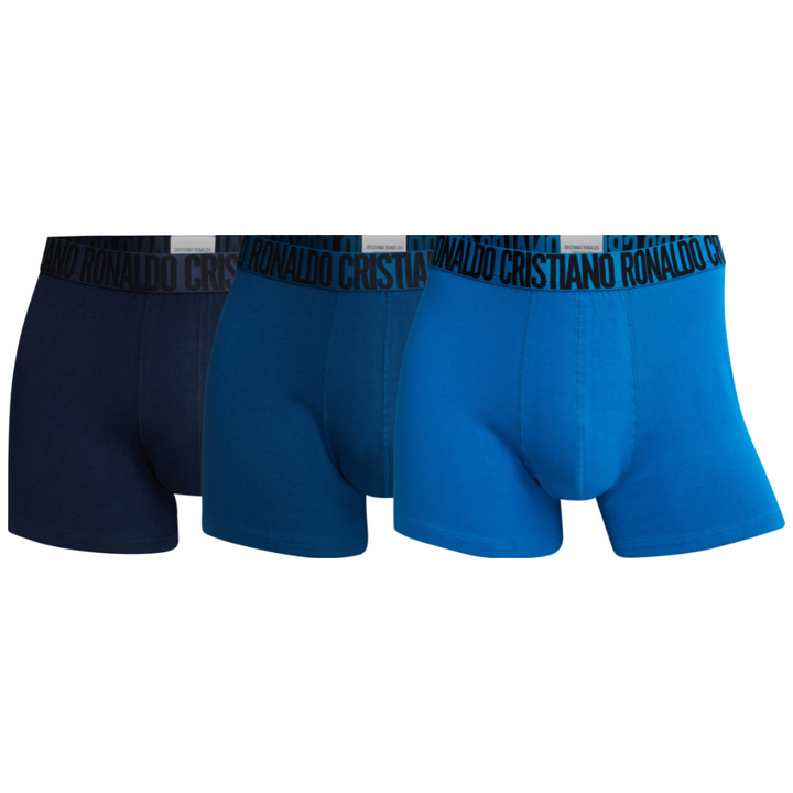 CR7 Trunks 3 Pack Men Blue Mix Uni – official CR7 underwear Europe mycr7.eu